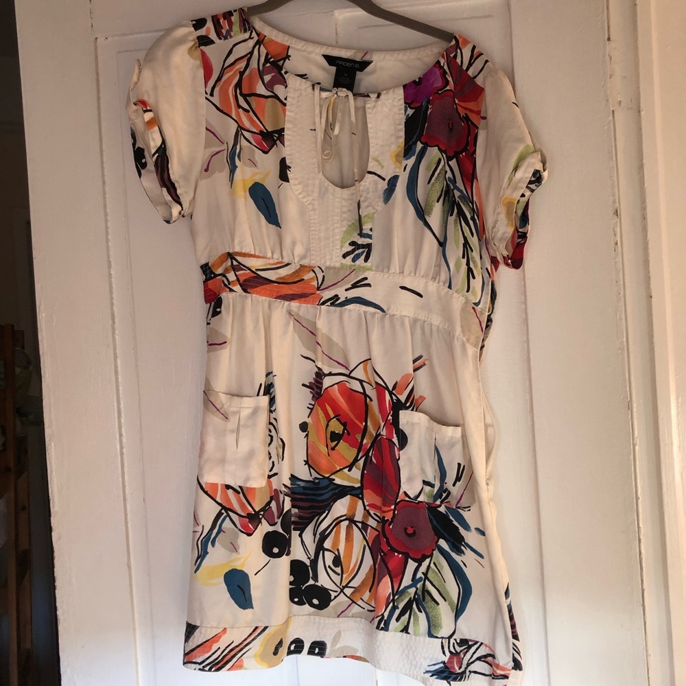 Silk Arden B. Patterned Tunic Dress